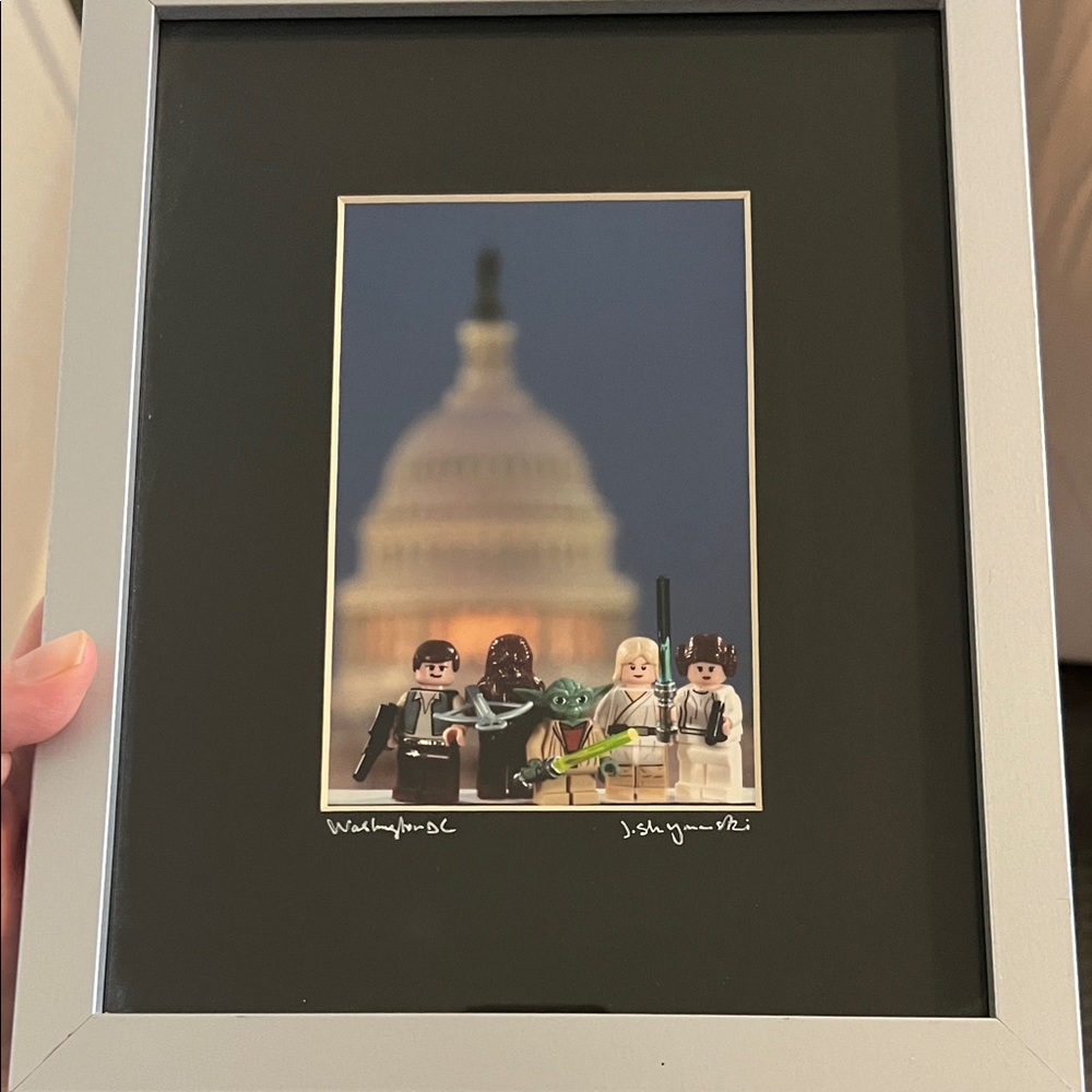 Signed Star Wars Lego Photograph “Washington D.C.” by artist Joe Shymanski